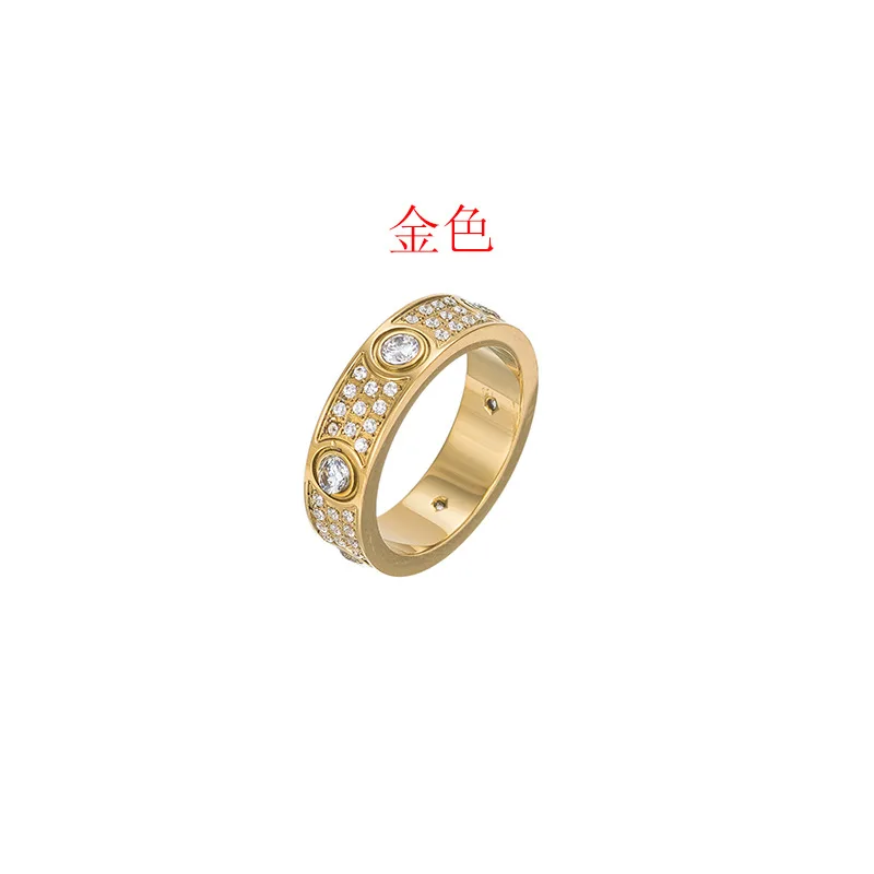 luxury jewelry Titanium steel couple love ring babysbreath Rings Women\'s jewelry trending accessories