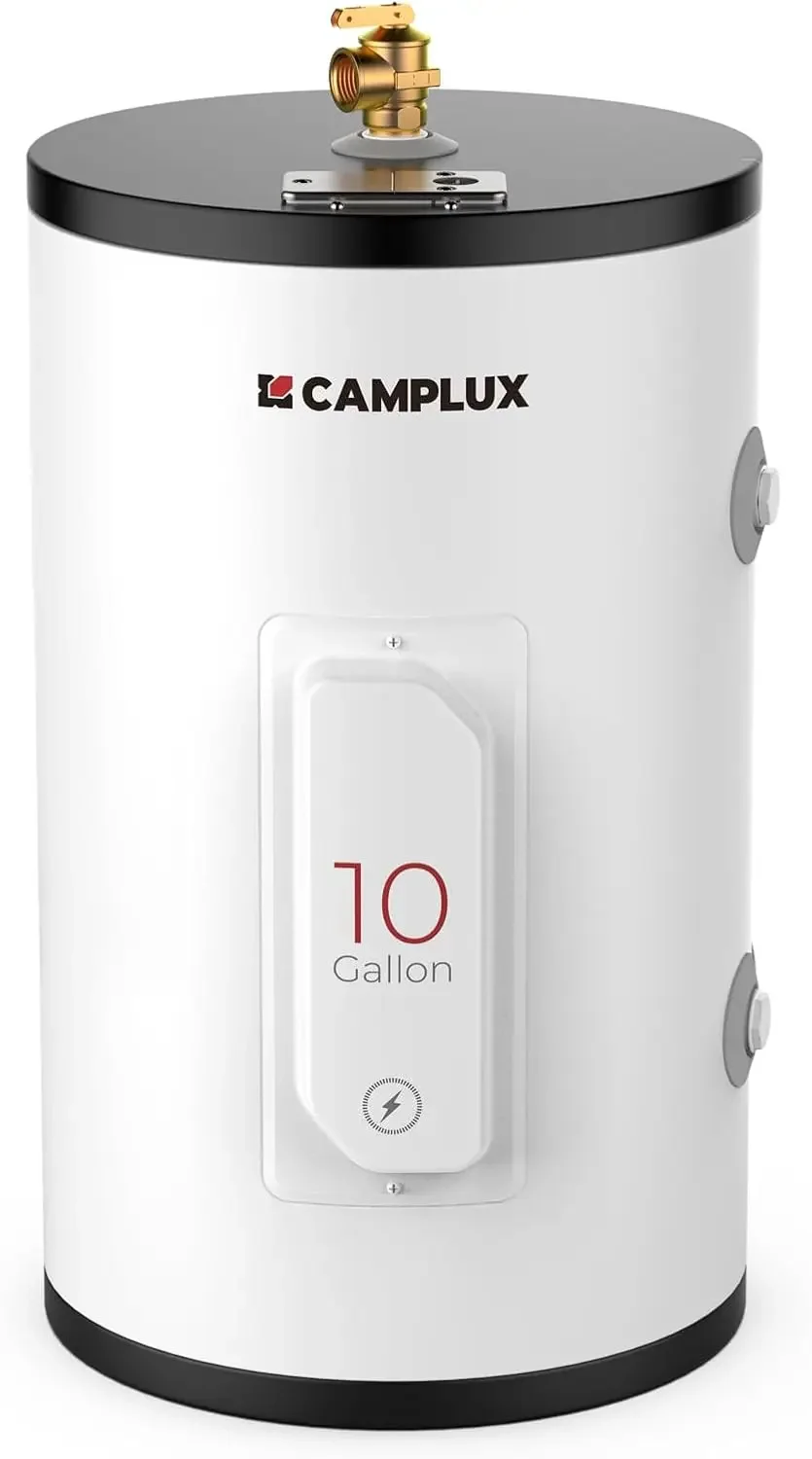 Electric Hot Water Heater 10 Gallons, Tank Water Heaters Electric 120V 1500W, Easier Using with Adjustable Thermostat, Save Time