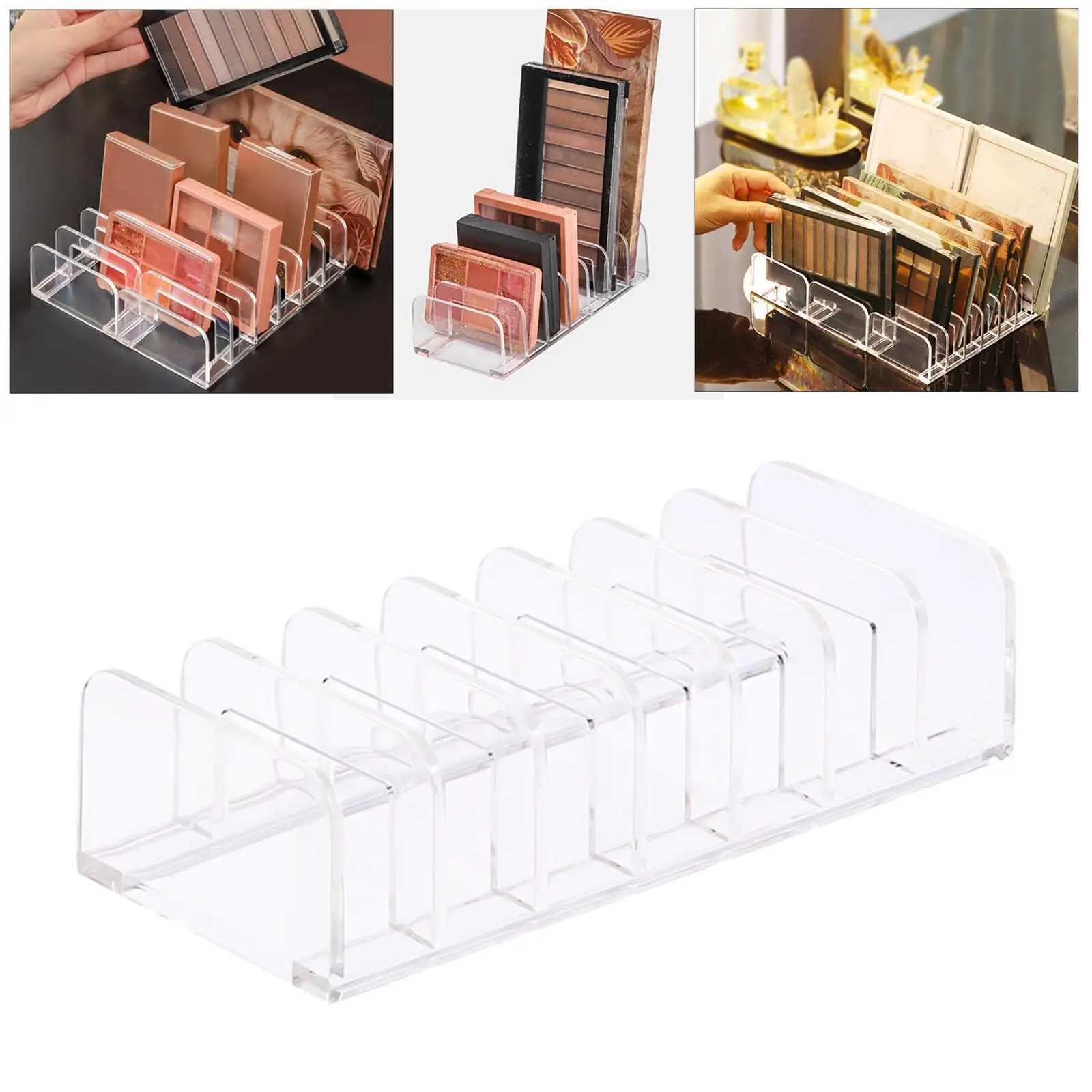 Makeup Organizer Eyeshadow Palettes Holder for Vanity Countertops Acrylic