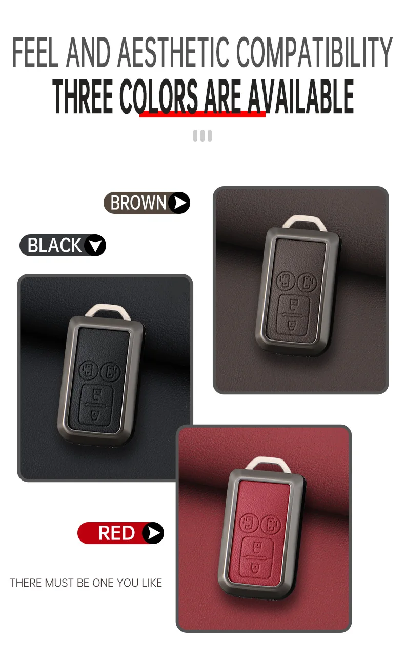 Zink-legierung Leder Auto Smart Key Fall Abdeckung Schutz Shell Für Suzuki Sierra Jimny Swift Embona Spacia Wagon Ertiga Zubehör – Detail 3