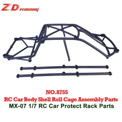 ZD Racing MX-07 1/7 RC Car Body Shell Roll Cage Assembly Parts MX07 Original Parts 8755 Fasten Stable Frame Parts