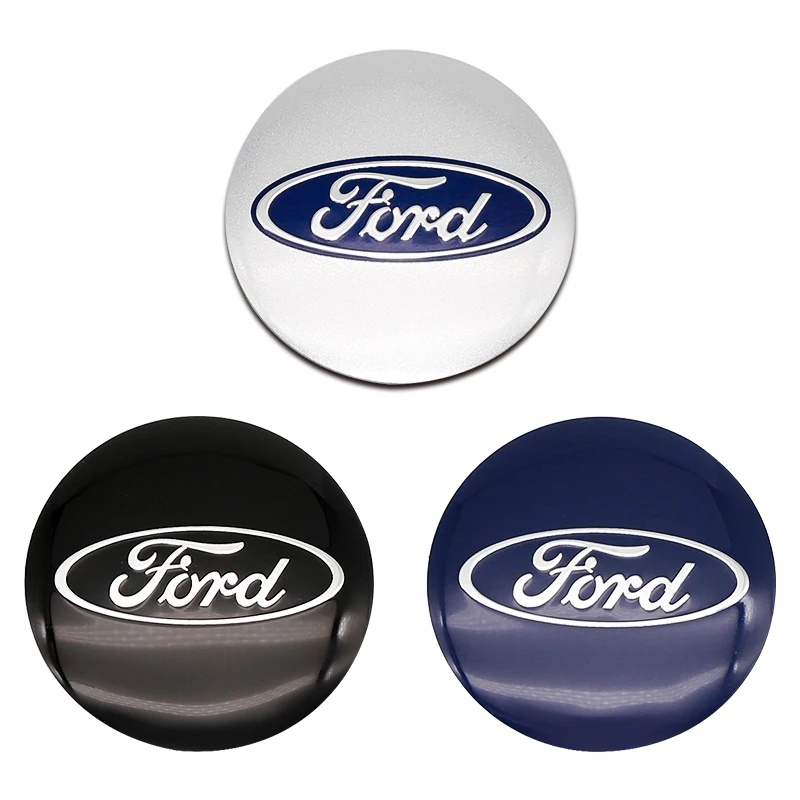 4pcs 56mm 60mm 65mm Car Styling Wheel Center Hub Caps Stickers Badge For Ford Fiesta Mondeo Fusion Explorer Escape Shelby Edge