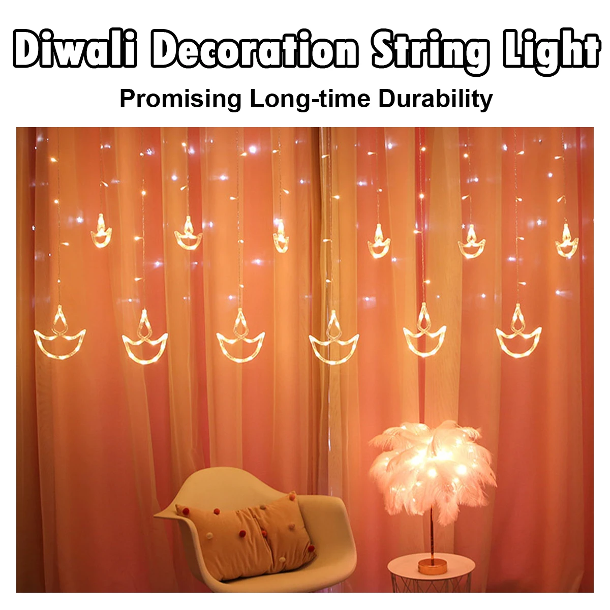 2.5m Diwali Light Brilliant Night Anchor Layout Wedding Decoration Of Curtain Christmas Girl 12-hanging Celebrity Heart Room Led