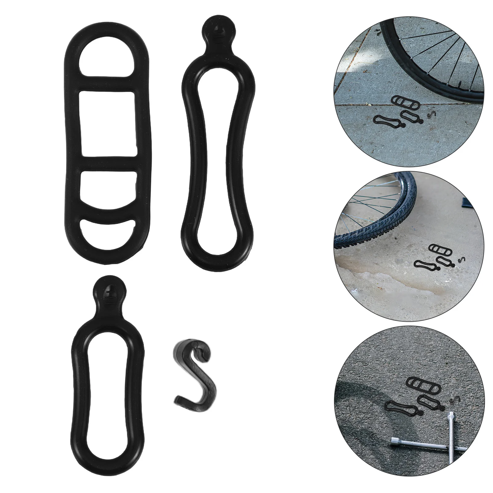 

20Pcs Bicycle Flashlight Silicone Mounting Straps Flexible Rubber Bands Bike Light Holder Outdoor Cycling Bicycle Rubber Straps