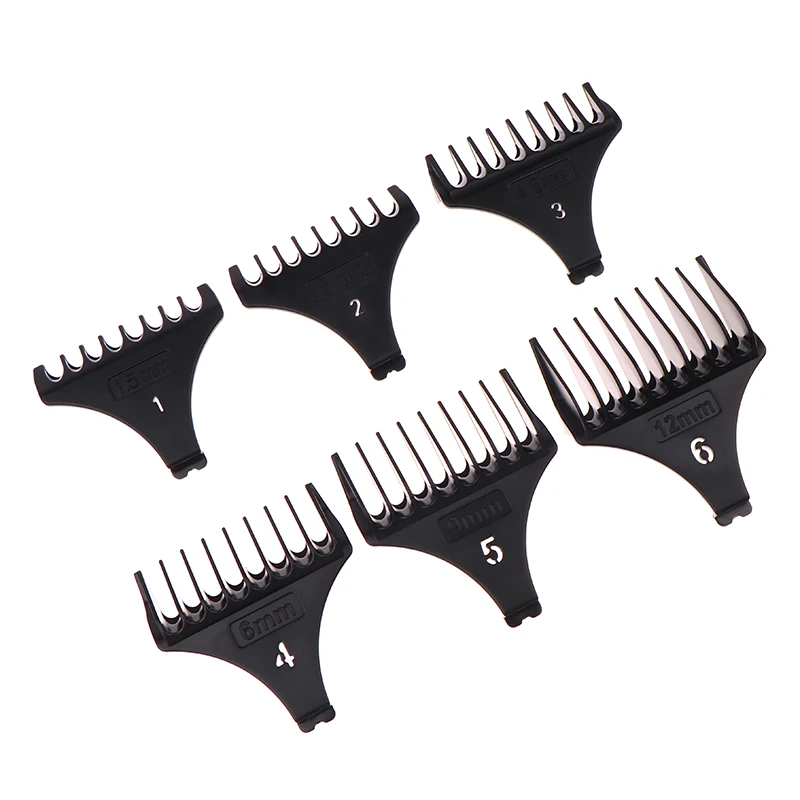 6Pcs/set Universal Hair Clipper Limit Comb Guards 1.5-12mm For T9 Trimmer Barber Cutting Guide Tool Set - view 5