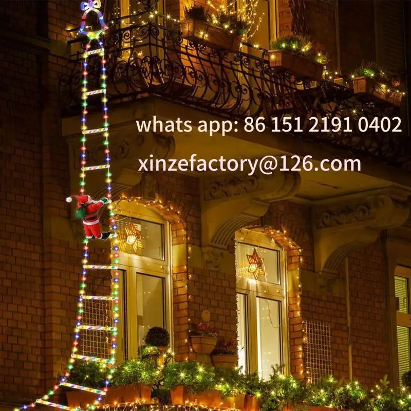 

Customizable winter and autumn new Festive Decorations Stair climbing lights 8 flashing modes Outdoor