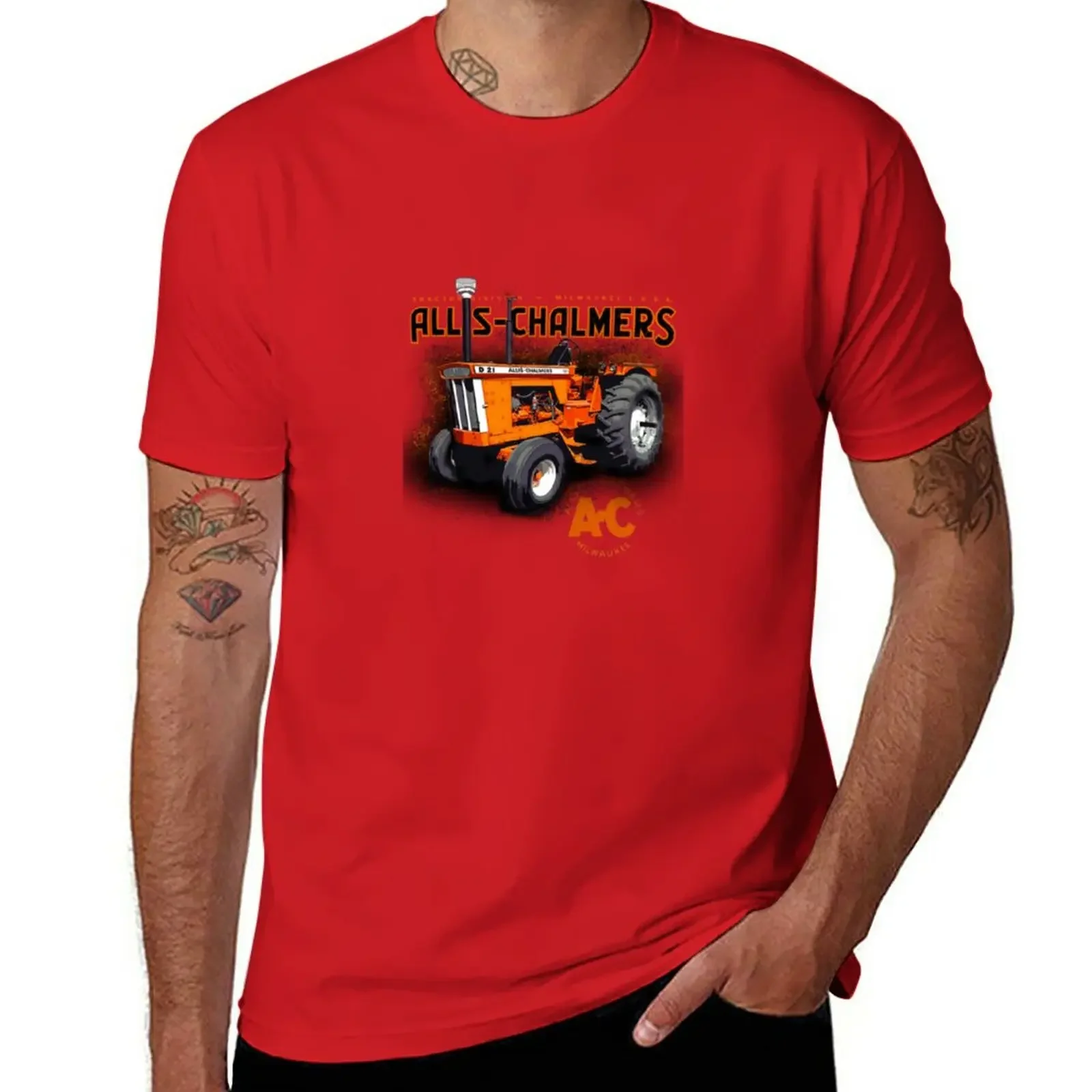 New Vintage Allis Chalmers T-Shirt plus size tops custom t shirts Oversized t-shirt mens clothing