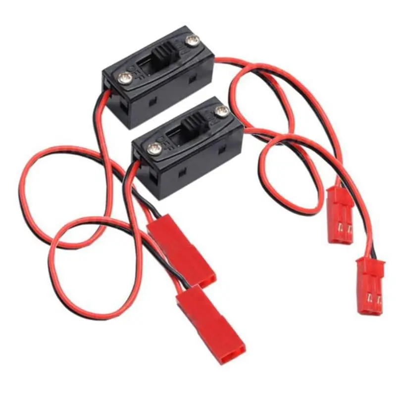 ABUM-4 Pcs On/Off Power Switch Receiver JST Connector For HSP RC 1/10 1/8 Car Crawler Off-Road Vehicle Multi-Rotor Aircraft