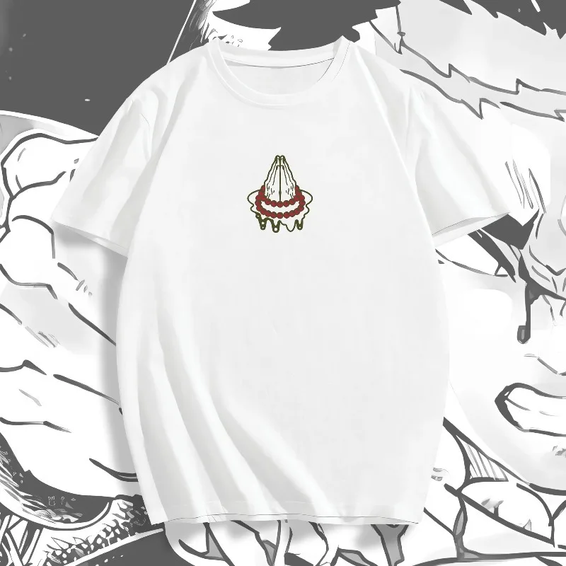 Summer Men's Women’s T-shirts Japanese Anime Demon Slayer Himejima Gyomei Graphic Clothing Harajuku Y2K Oversized Cotton Tops