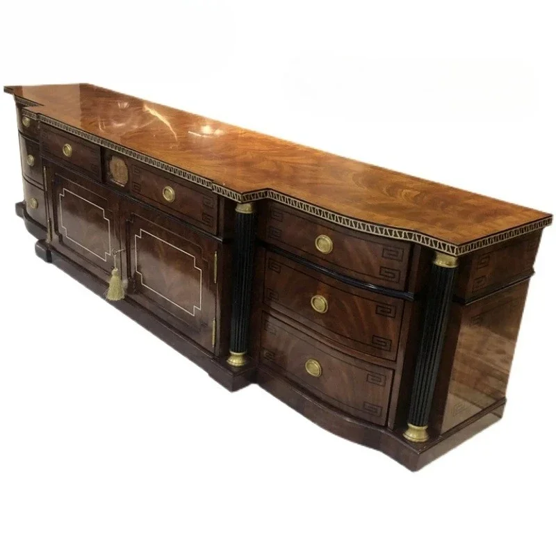 

Light luxury European TV cabinet living room home storage decoration new Chinese classical designer fashion