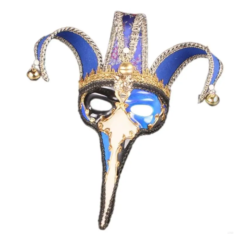 Maskerade oogmasker Halloween lange neus oogmasker halfgelaatsmasker voor dames heren maskerade proms Halloween aankleden