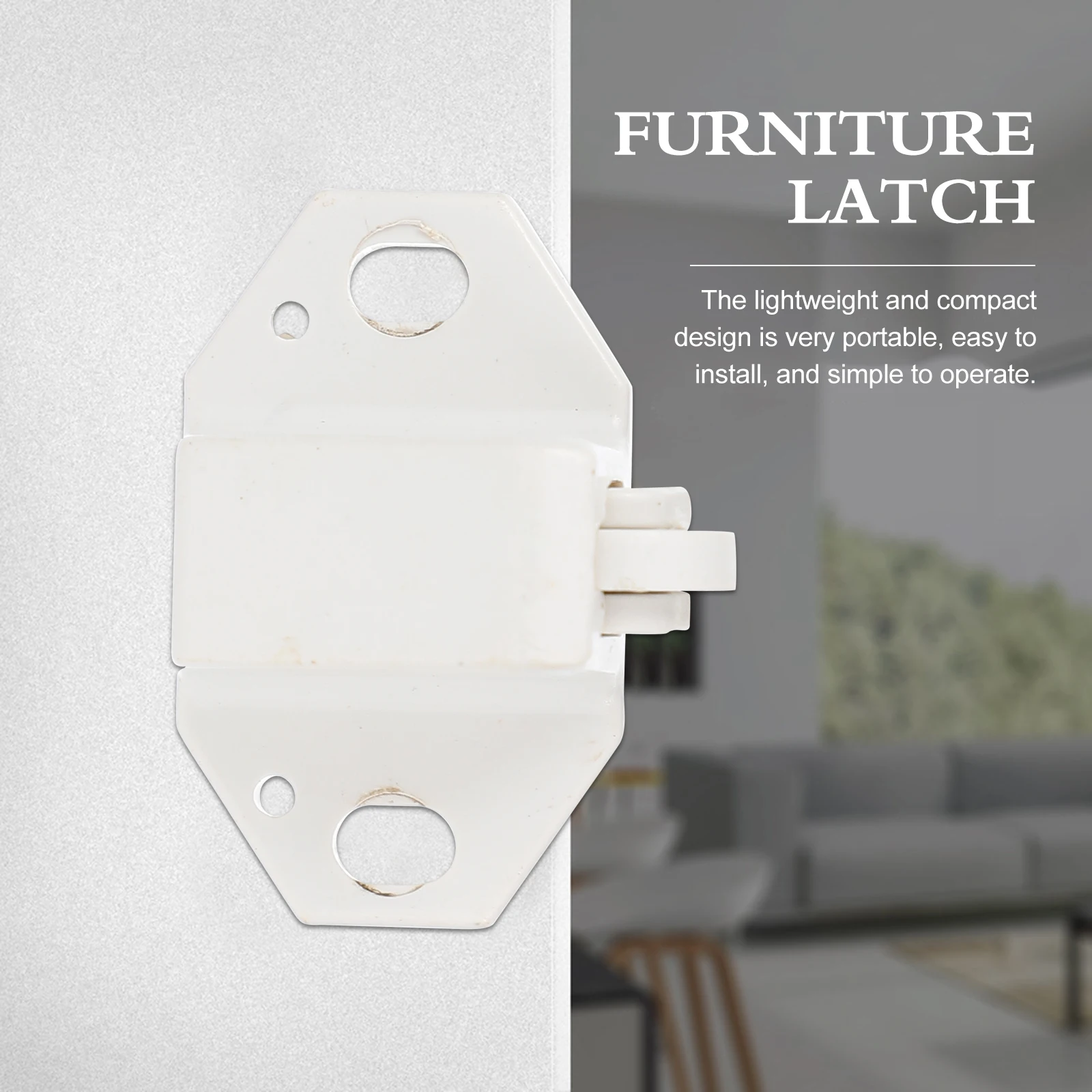 

10Sets Balls Catch Latches Smooth Operation Lightweight Portable Door Lock for Book Case Wardrobe Cabinet Furniture Wood Screen