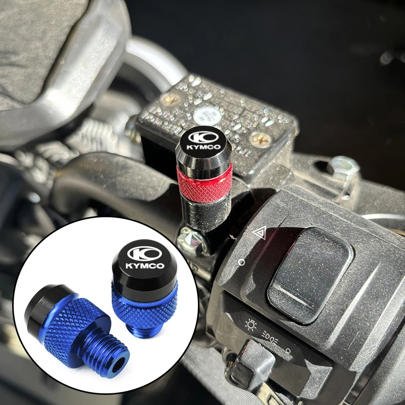 Keychain For KYMCO Xciting 250 300 DTX360 CV3 DOWNTOWN 125 300 350 Mototcycle CNC Mirror Hole Plugs Screws Cover Accessories
