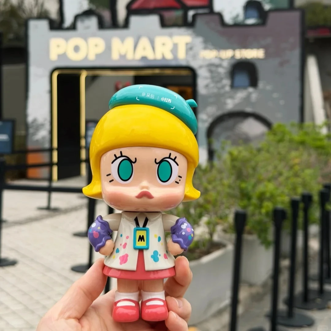 

Genuine POP MART Angry Molly 20th Anniversary Edition LITTLE PAINTER MEGA ROYAL MOLLY 100% K Party Series Kawaii Birthday Toy