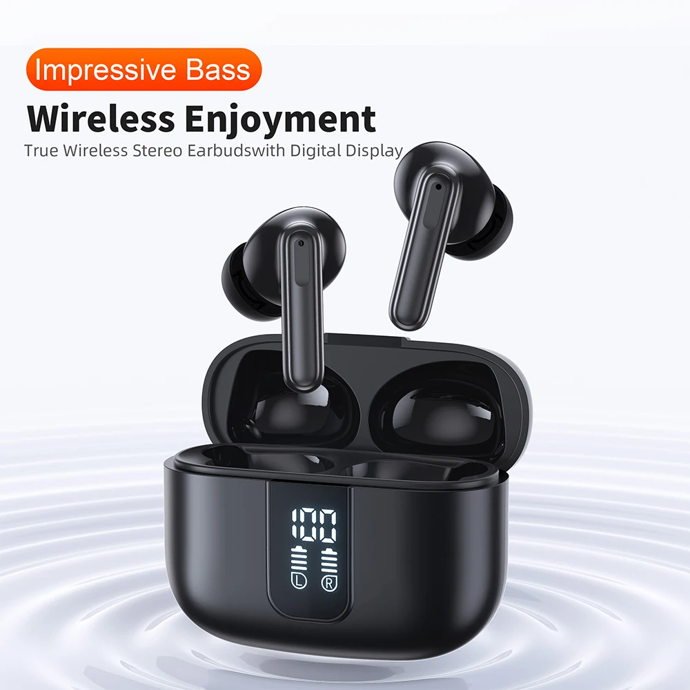 for QERE E50 quad microphone ENC TWS earphones wireless earphones gaming in ear Bluetooth earphones