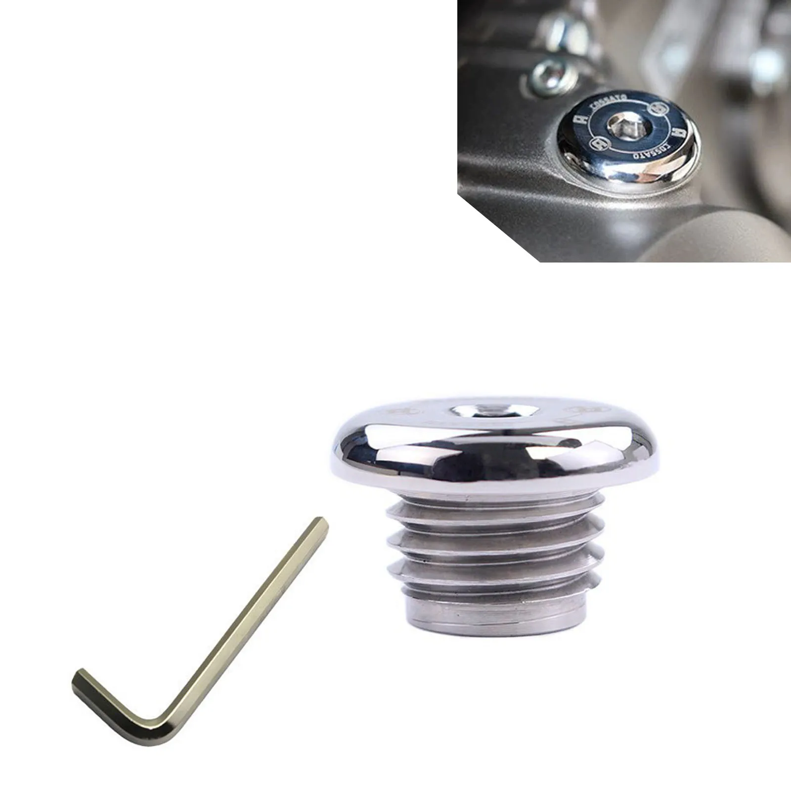 

For Kawasaki Z1000 Z900 Z800 Z750 Z400 Motorcycle Anti-theft Engine Oil Screw Cover Oil Drain Plug Bolts Accessories Stainless