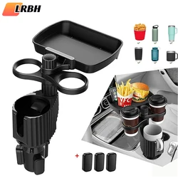 Car Cup Holder Expander Tray with Detachable Car Cup Holder Tray, Car Food Trays for Eating &Cup Holder Tray Table for Car