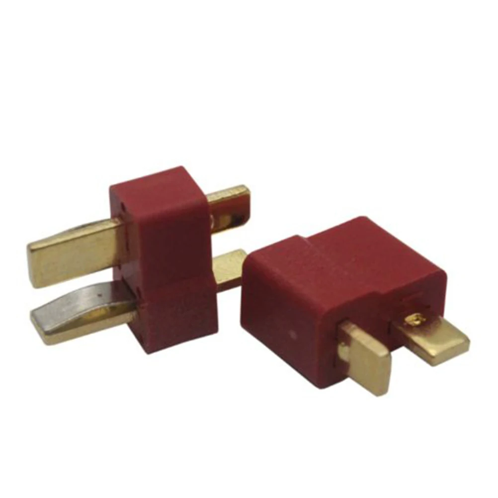 

Pairs T plug Connectors 10 Male 10 Female 20 Shrink Tubing Red Black 120A Gold Plated Copper RC Hobby Car Boat Plane Helicopter