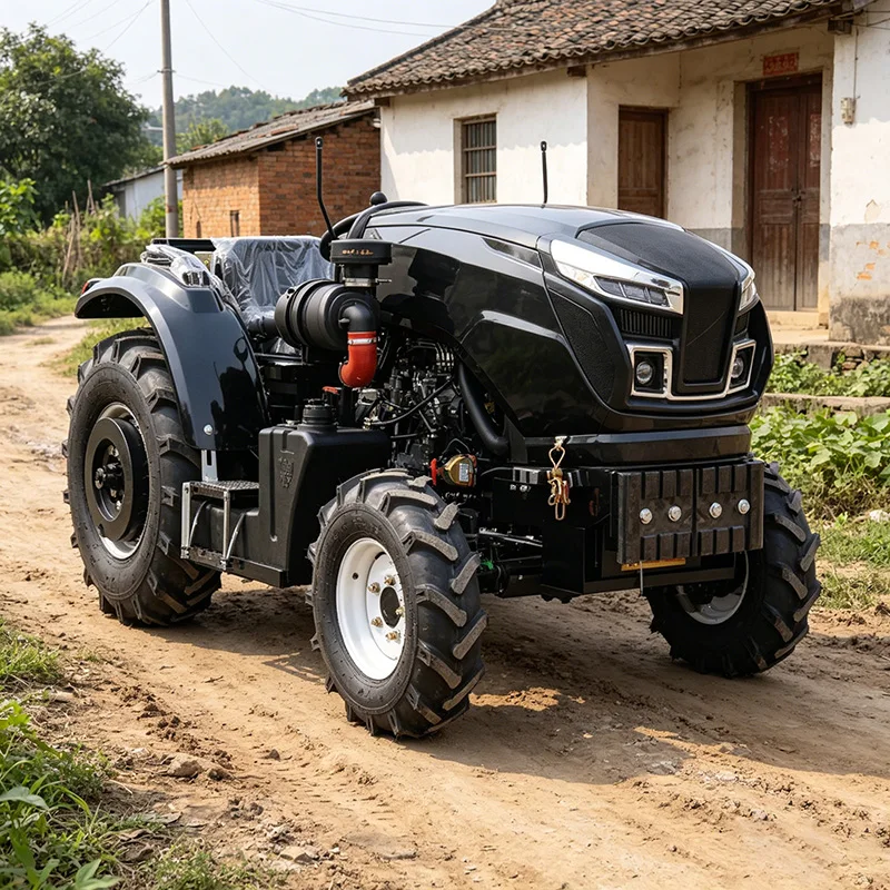 

Customized Four-wheel rotary tiller, high-power wheeled tiller, hot-selling rotary tiller for farm land preparation tractors