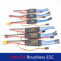 1pcs 40A Brushless ESC Speed Controller BEC 5V / 3A Long & Short & with T plug & with XT60 plug For Drone Airplanes Motor RC 30A