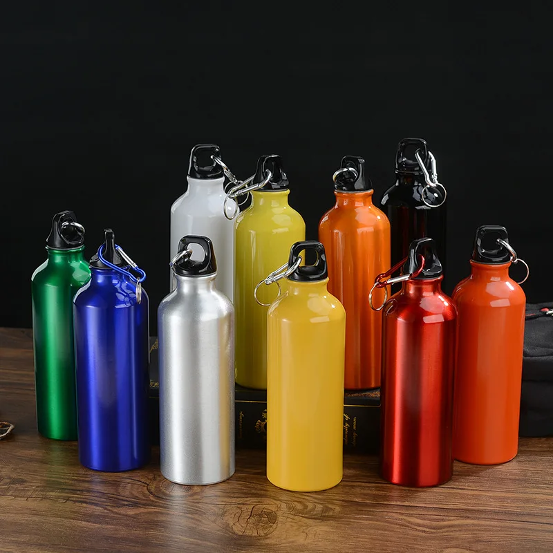 Hiking Alloy Water Bottle 500ml Outdoor Portable Riding Water Bottle