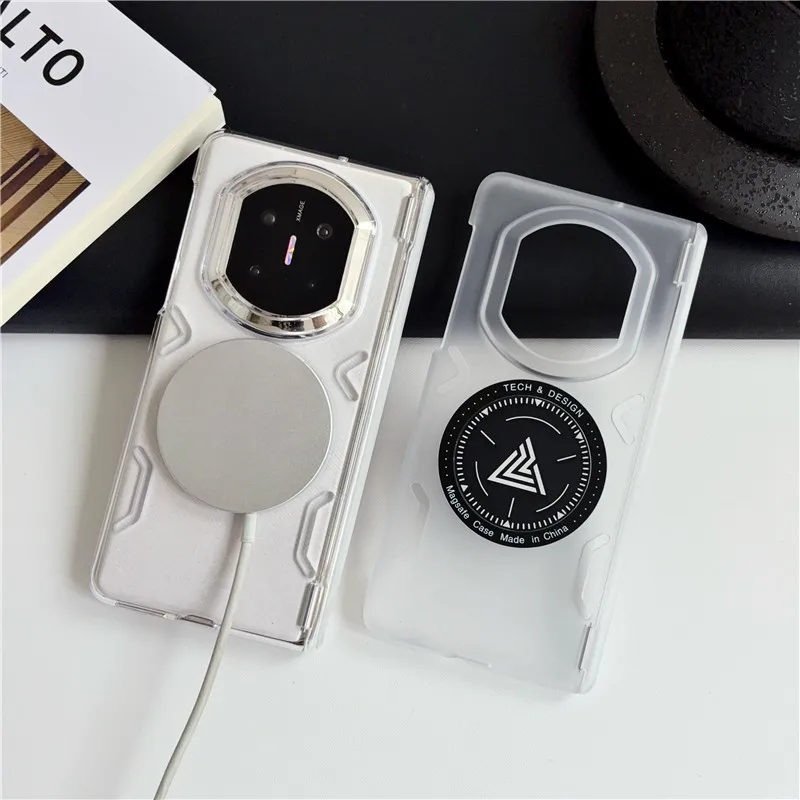 Case For Huawei Mate X7 X6 X3 X5 Cooling Magnetic Matte Translucent PC Back Heat Dissipation Clear Cover view 4