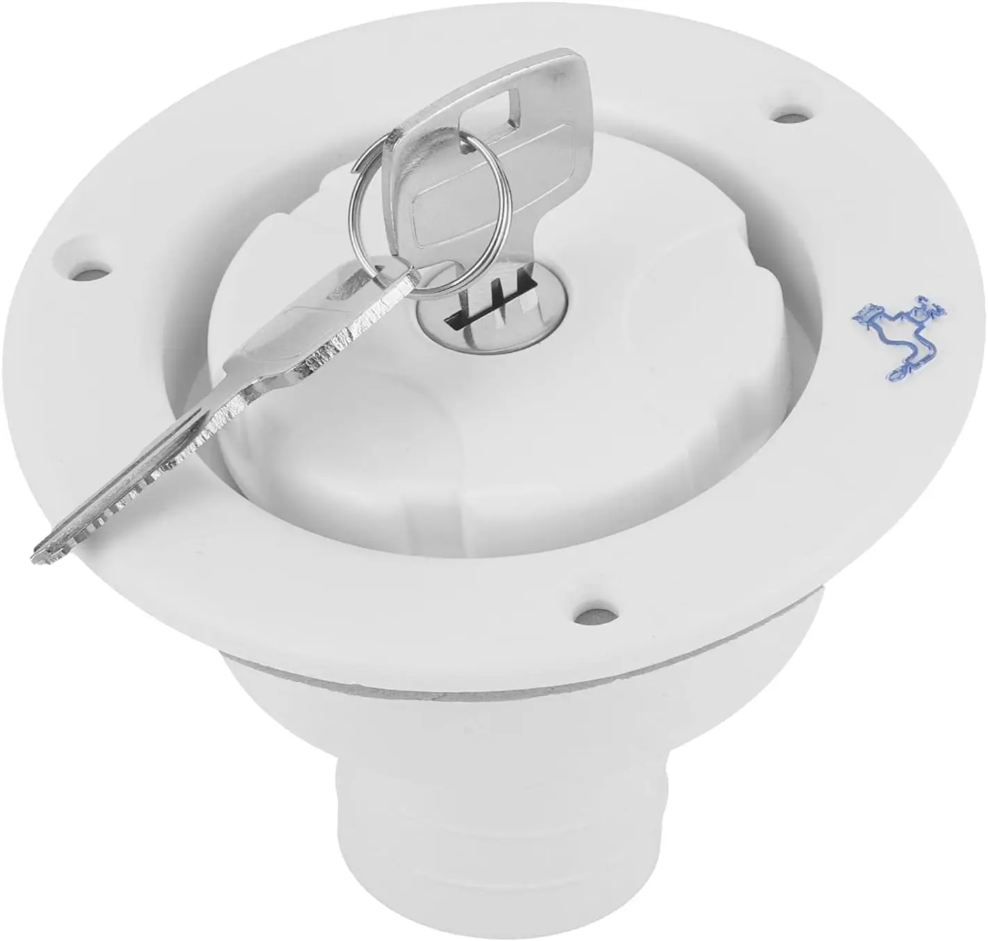 RV Fresh Water Inlet Housing Locking Cap Replacement With 2keys Caravan Motorhome Water Filler Cap Accessories For Fiamma - view 3