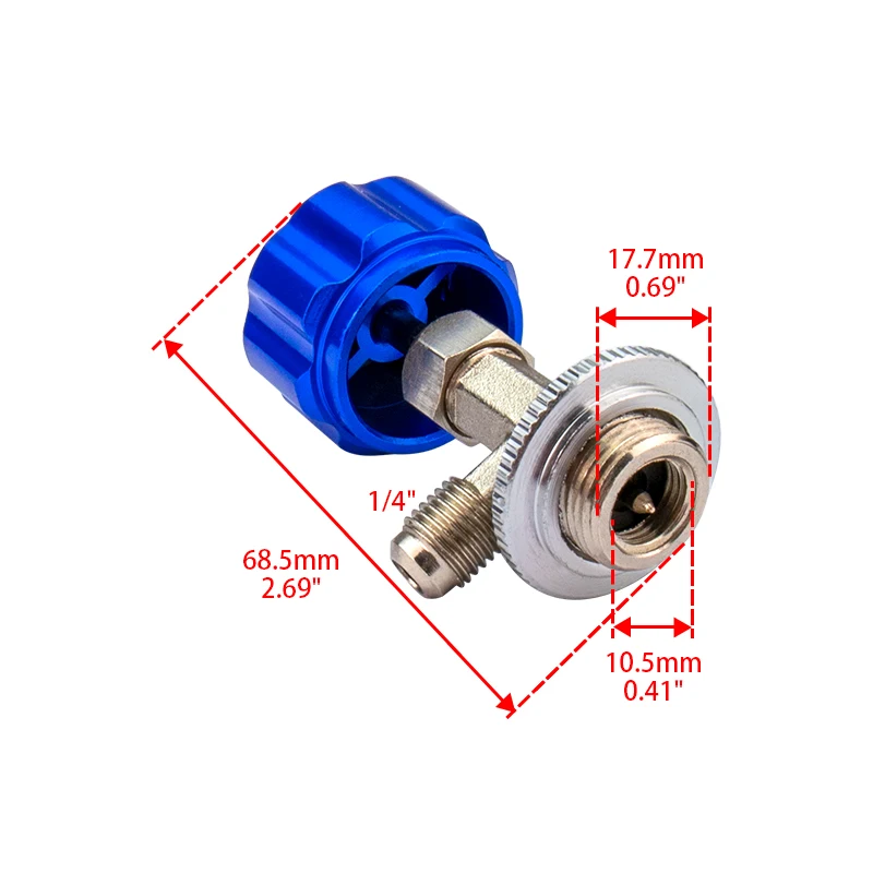 M12 1/4\'\' R12 R22 R600a Refrigerant Can Tap Dispensing Valve Gas Bottle Opener