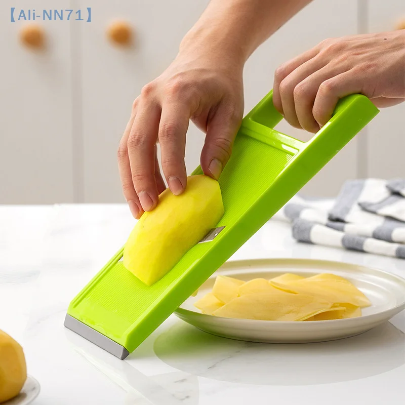 【NN71】قطاعة خضراوات متعددة الوظائف مع قطاعة ماندولين من الفولاذ مقشرة البطاطس ومبشرة الجبن والجزر وأدوات إكسسوارات المطبخ