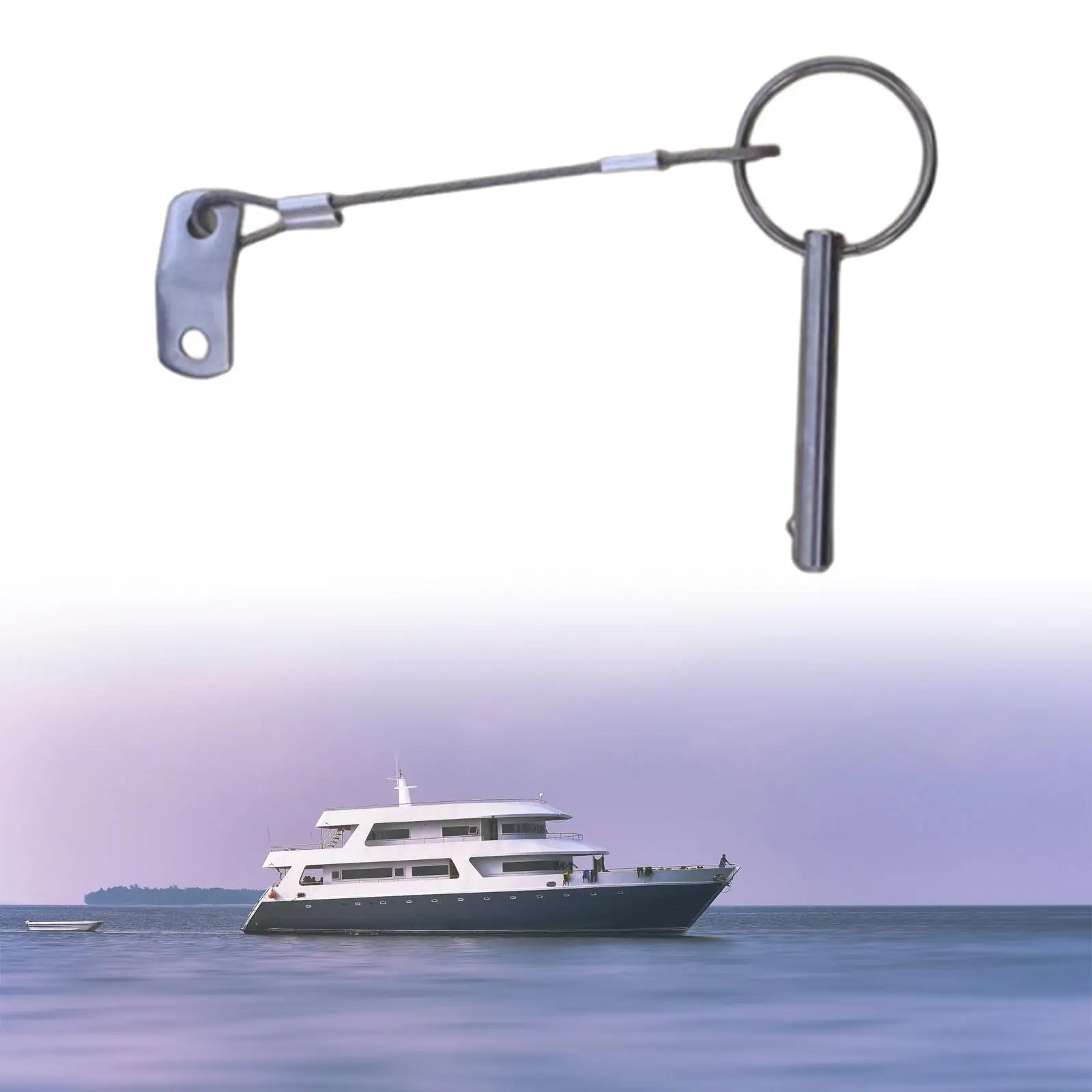 

Marine Hardware Quick Release Pin Stainless Steel Boat Safety Lynch Spring Locking for Deck Hinge Pipe Clamp Ship Fitting