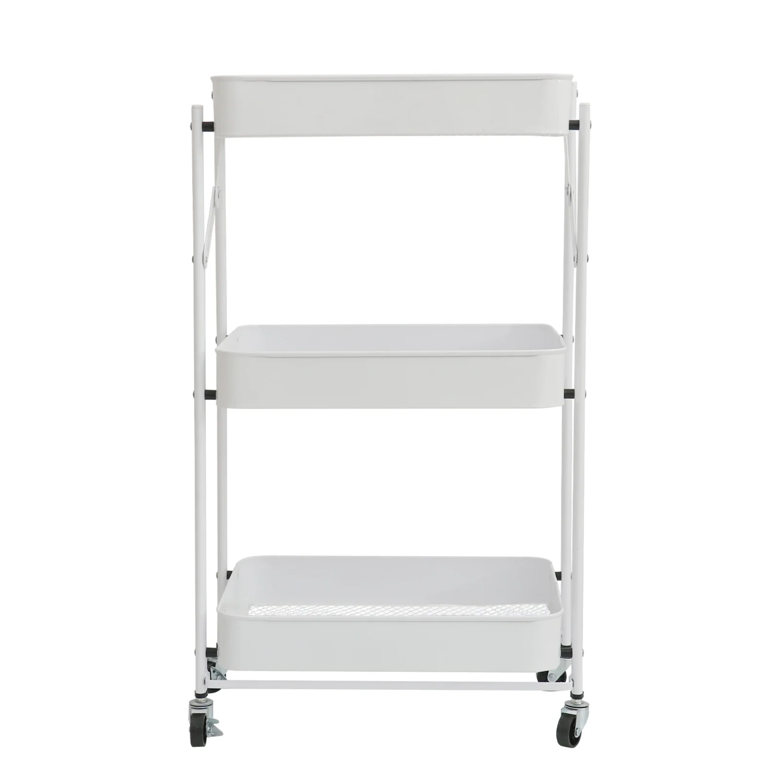 

Beauty Salon Trolley Multi-purpose Sundries Storage Rack Tool Moveable Home Use Foldable Cart