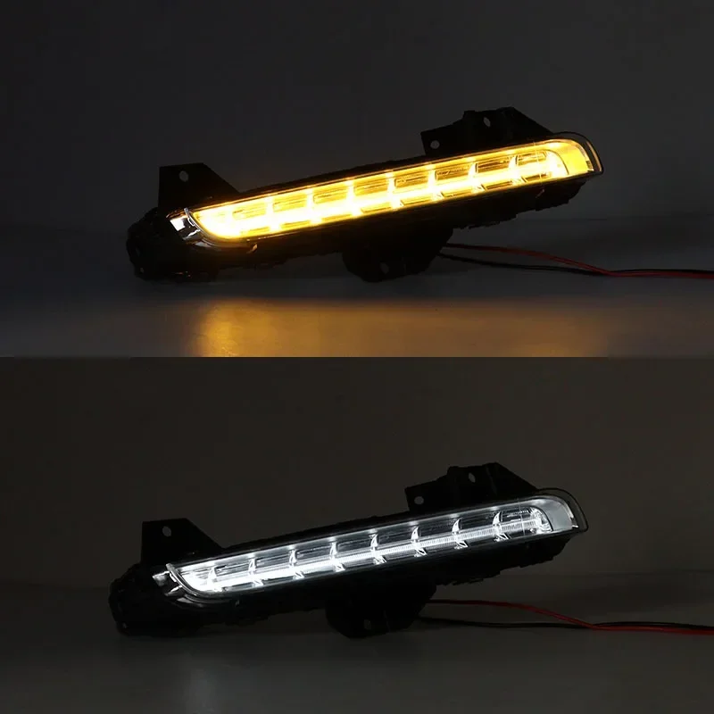 New！ 97063108152 97063108252 Car Front Bumper LED Daytime Running Light DRL Turn Signal Lamp For Porsche Panamera 2014 2015 2016