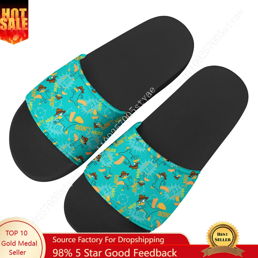 

Disney Perry the Platypus Home Slippers Water Shoe Mens Womens Fashion Bathroom Beach Swimming Pool Shoes Custom Slipper