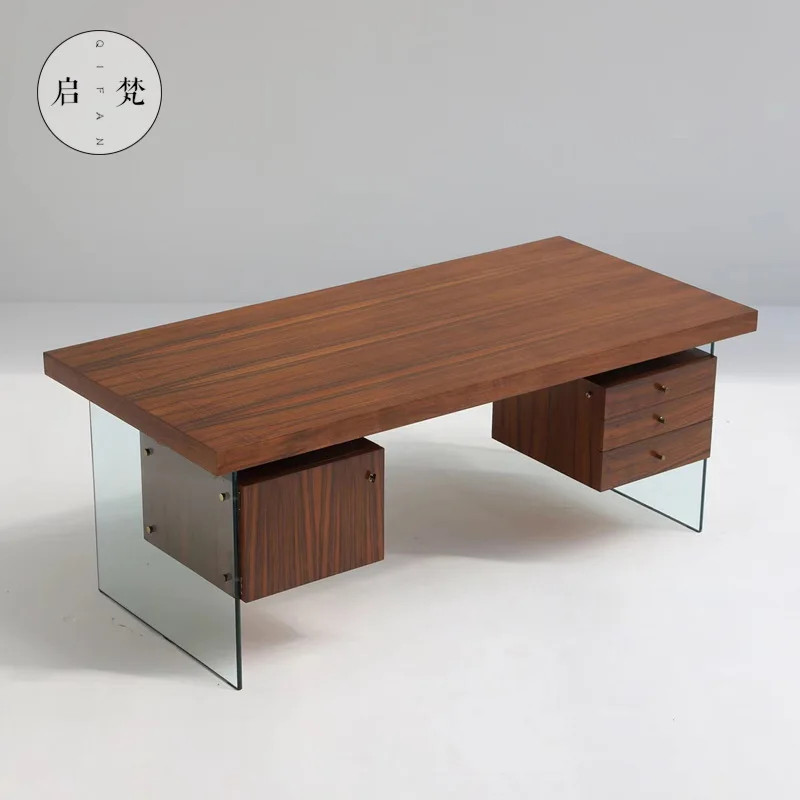 Solid wood desk tea table long table workbench
