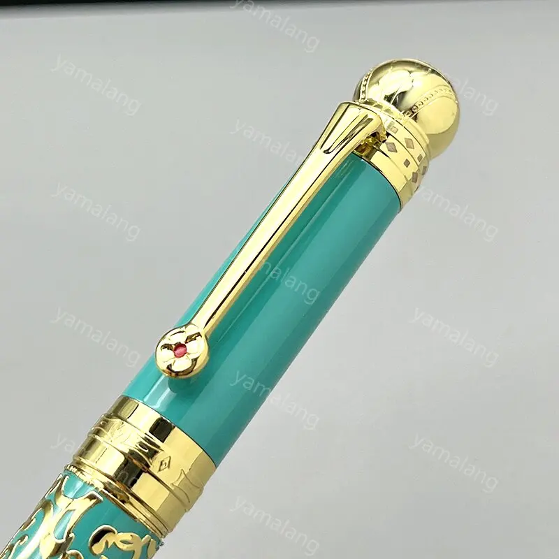 Imagem -06 - Yamalang mb Art Patron Série Joseph ii Fountain Rollerball Pen Azul Escrita Papelaria Material de Escritório