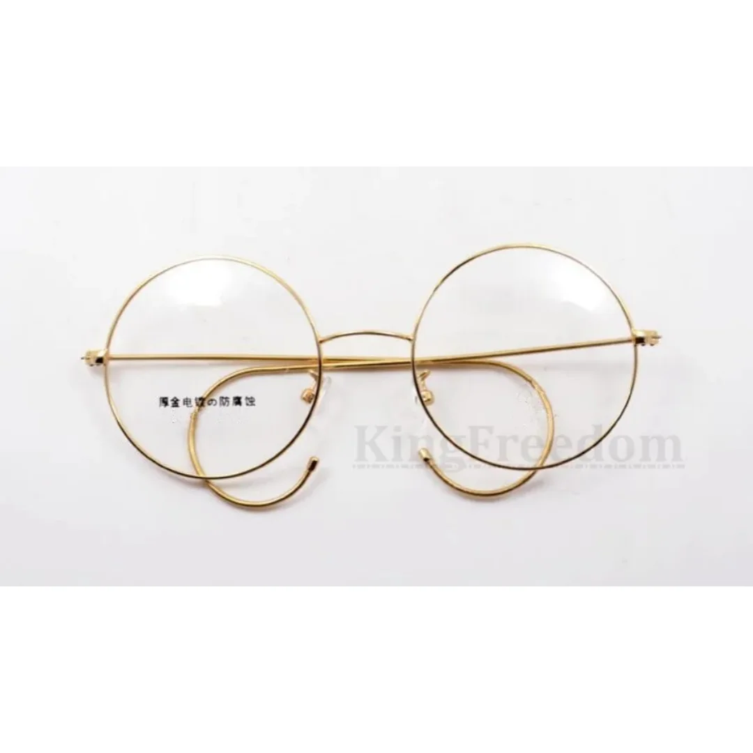 40mm 42mm 44mm Antique Vintage Round Wire Rim Eyeglass Frames Spectacles Rx