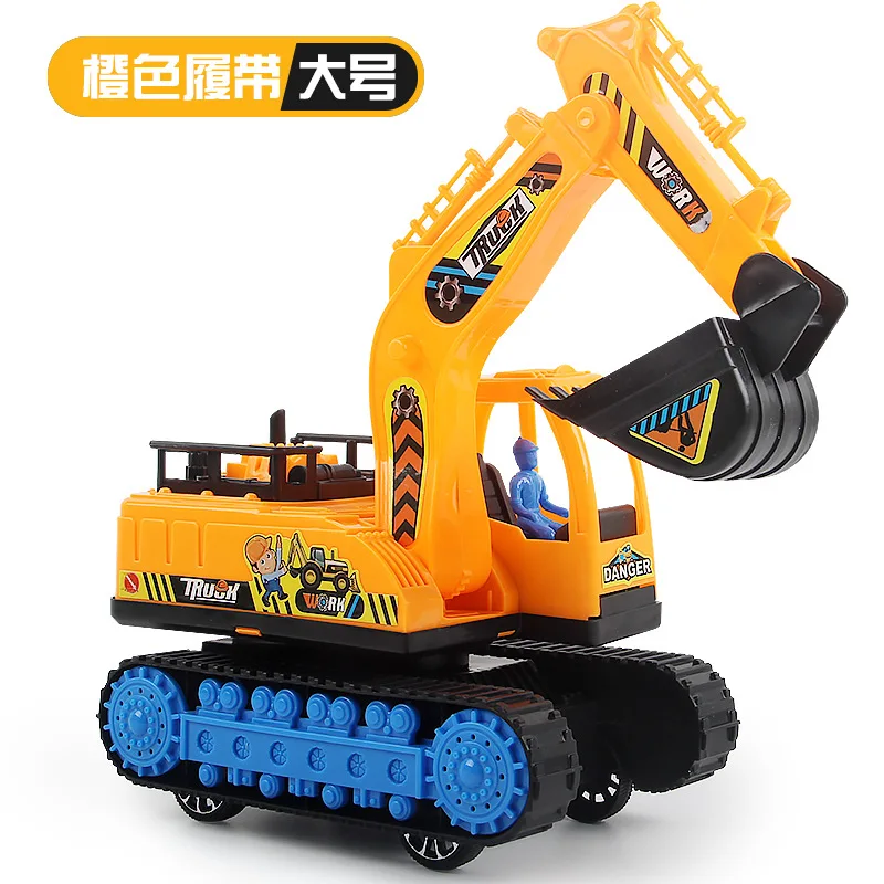 Children's Excavator Toy Car Inertia Excavator Simulation Car Model Toy Large Engineering Vehicle Crane Boy Inertia Set