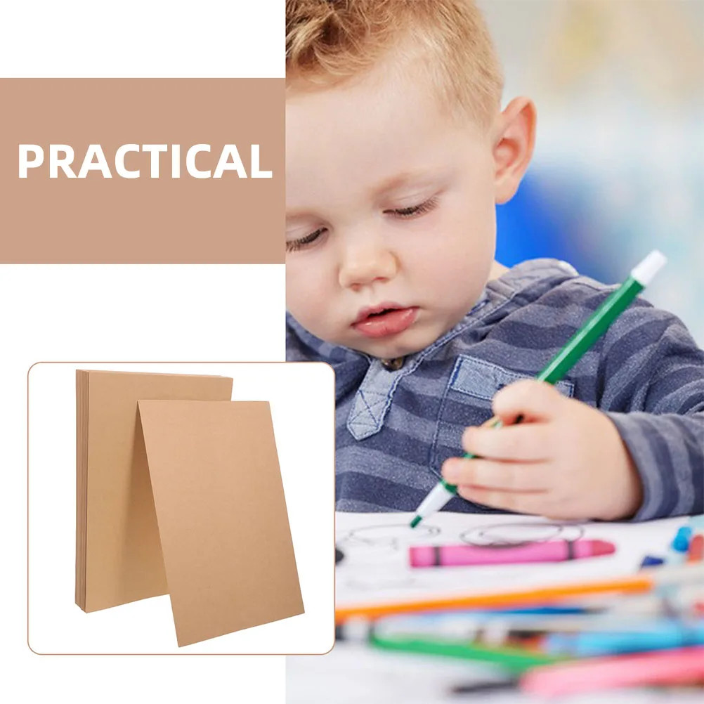 Cartoncino invito per occasioni marroni naturali da 50 pezzi per realizzare stampanti aziendali vuoti