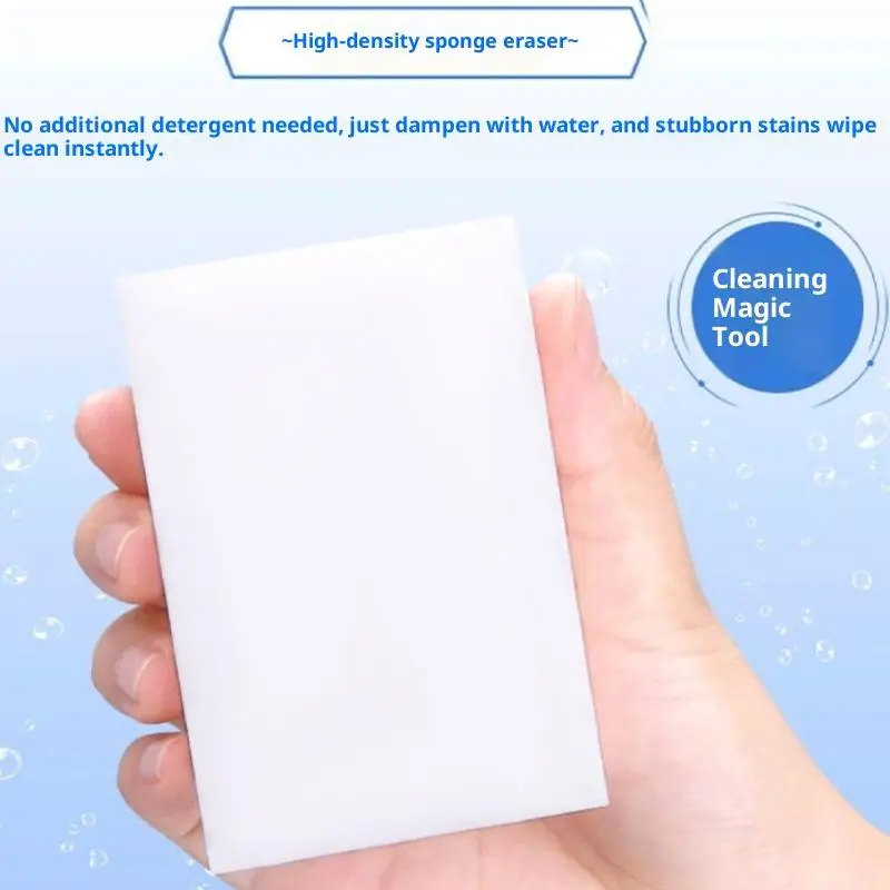 10Pcs Magic Sponge Cleaner Multi-functional Melamine Cleaning Sponges For Pool Cue Kitchen Dish Pot Bathroom Clean Tools