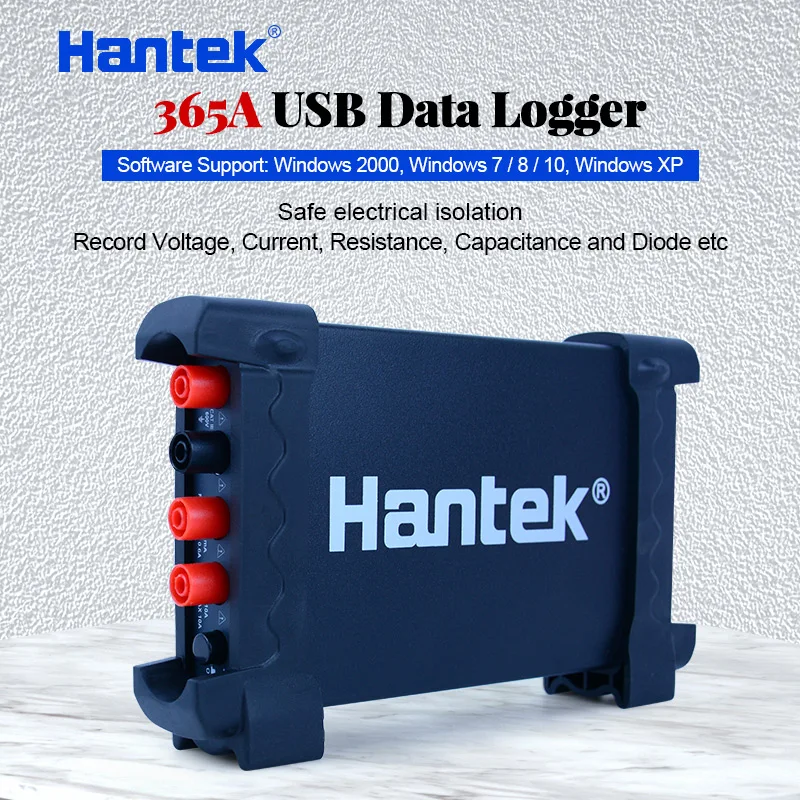 Hantek 365A Digital USB Data Logger data Recorder for current voltage resistance capacitance Diode support Windows 2000, 7/8/XP