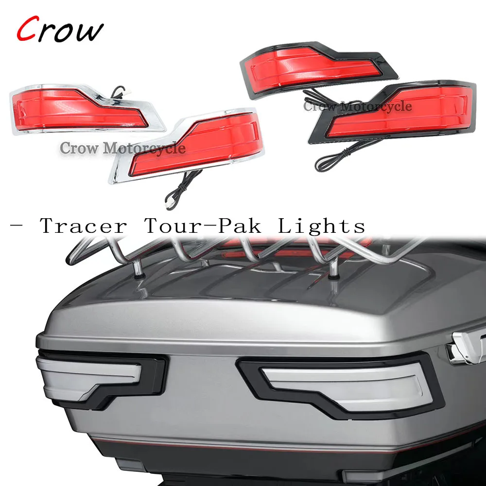 

Motorcycle Rear Tour-Pak King Tour Pack LED Brake/Turn/Tail Lamp For Harley Touring Ultra Limited Electra Road Glide 2014-2022