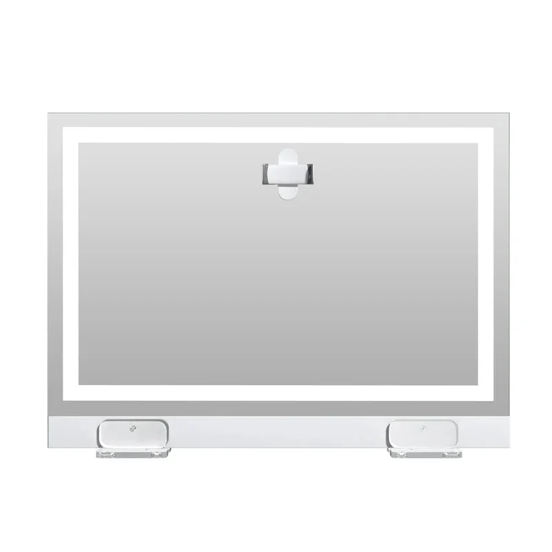 Hollywood Makeup Vanity Mirror With Led Strip Lights Remote Control Camera Self-timer Wall Mount White