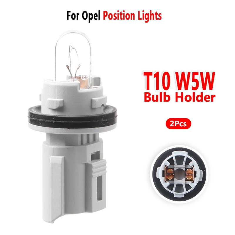 W5W Bulb Socket for Opel Astra Antara Position Light Lamp Holder Base Car Accessories 2 Pcs