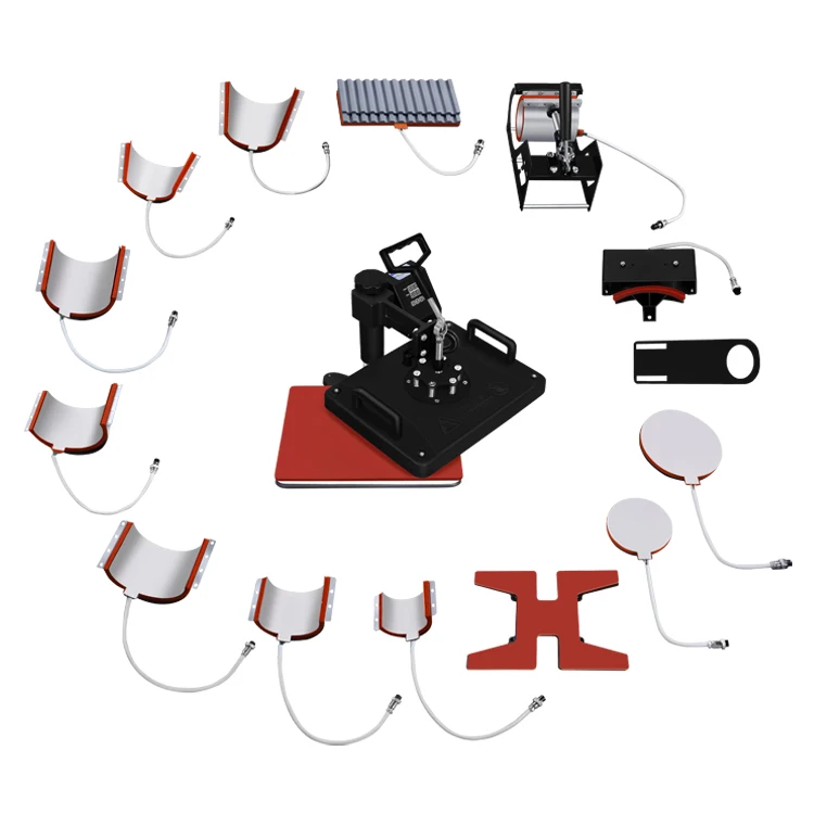 

Комбинированная машина для домашнего использования 15 в 1, 3d футболка, сублимационный термопресс для обуви, шапки, чашки, футбола, ручки, тарелки, бутылки, кружек