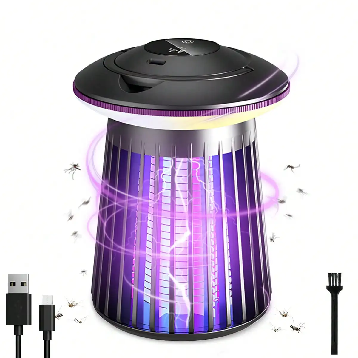 Electric Mosquito Killer Lamp, UV Blue Light Mosquito and Fly Trap, Outdoor Camping Lamp, Mosquito Killer Lamp