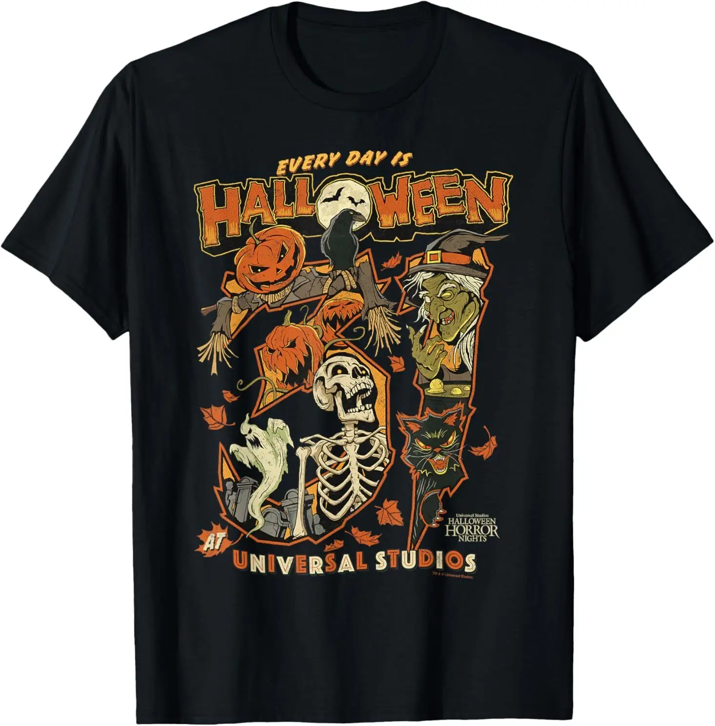 Every Day is Halloween Horror Nights HHN 2024 T-Shirt Gift Full Size  S-5XL