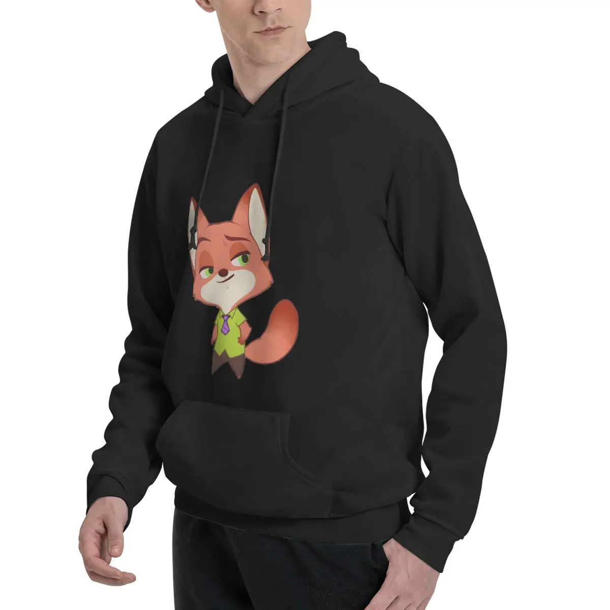 Zootopia-Nick-JudyGraphic هوديس جودة عالية للرجال أساسيات الملابس أزياء الشارع الشهير S-26XL