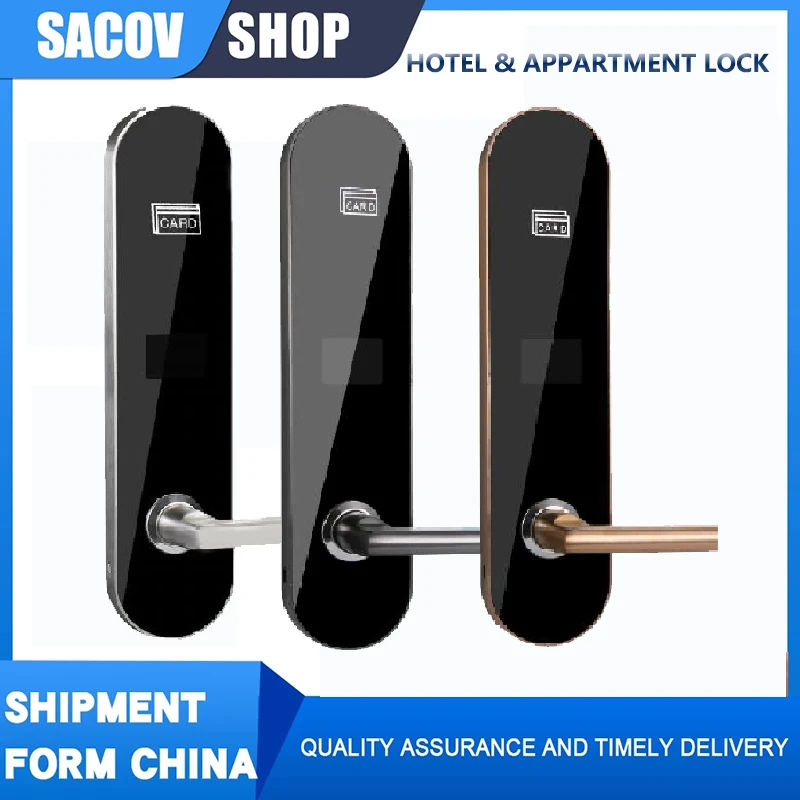 Electronic RFID Hotel Door Lock System Swipe Card Smart Door Lock Intelligent Safe Keyless Electronic Digital Door Lock