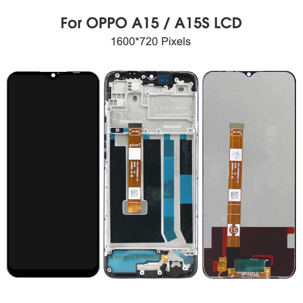 Gadget Troops Display LCD Assembly per OPPO A15 CPH2185 Kit di sostituzione schermo