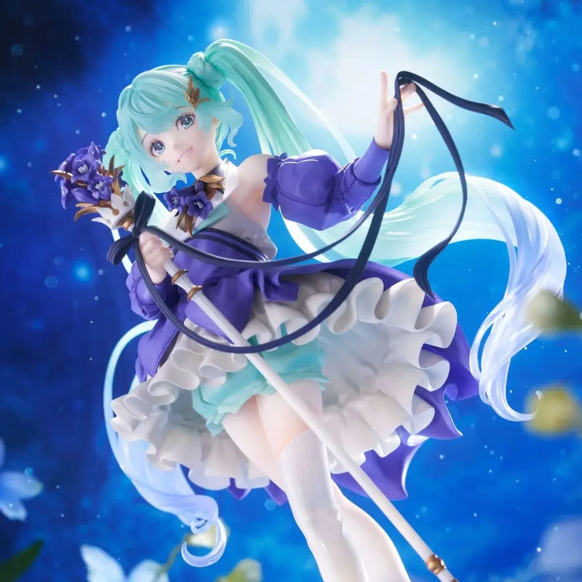 Judai Original Taito Artist Master Piece AMP VOCALOID HATSUNE MIKU Birthday 2024 Flower PVC Action Figure Model Doll Toys